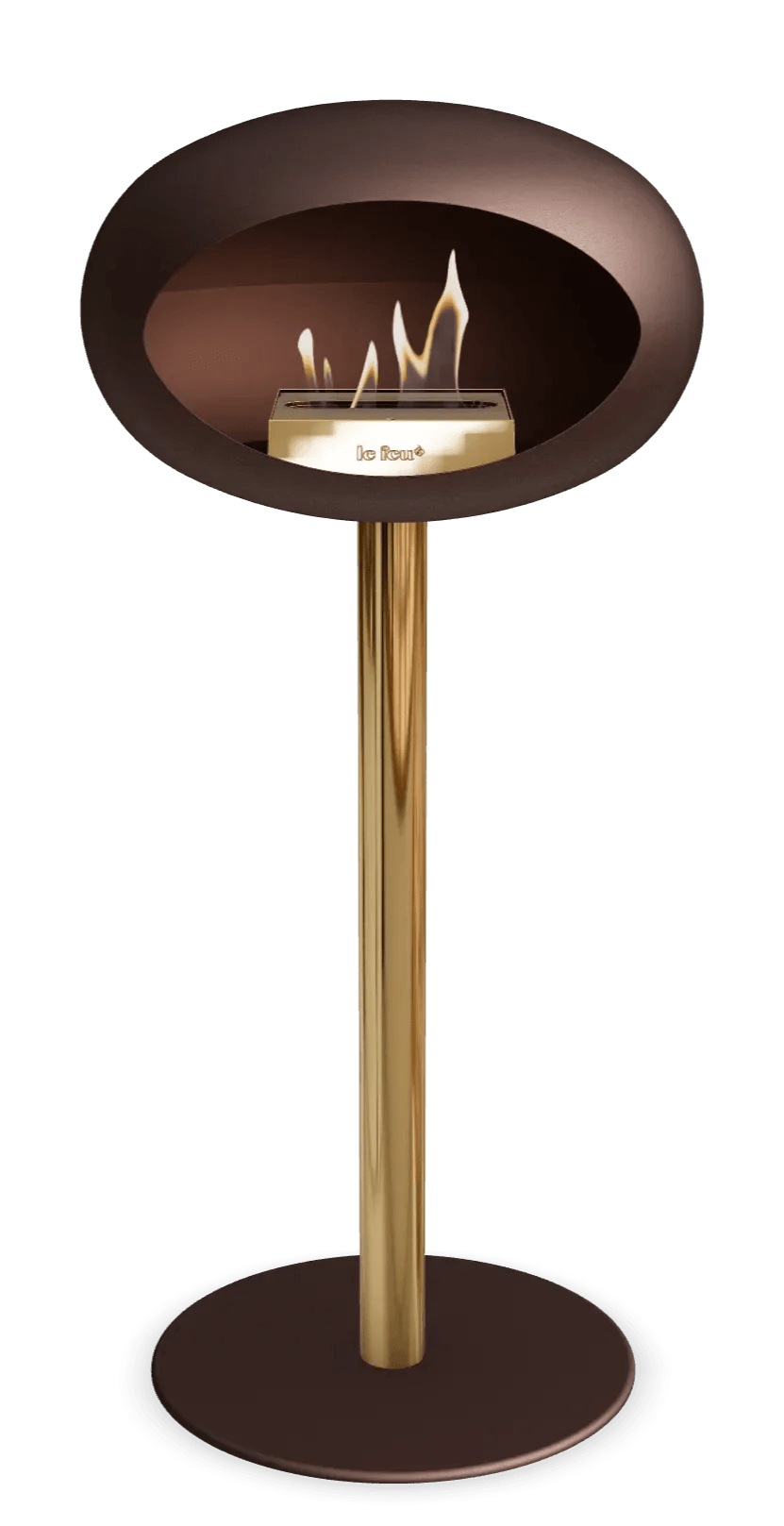 Le Feu - Dome Mocca Ground Steel High Pole - Fireplace - Grand Alfresco