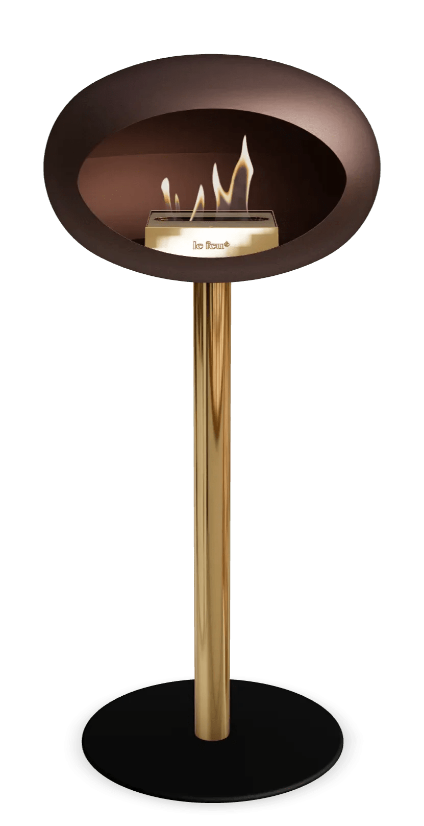 Le Feu - Dome Mocca Ground Steel High Pole - Fireplace - Grand Alfresco