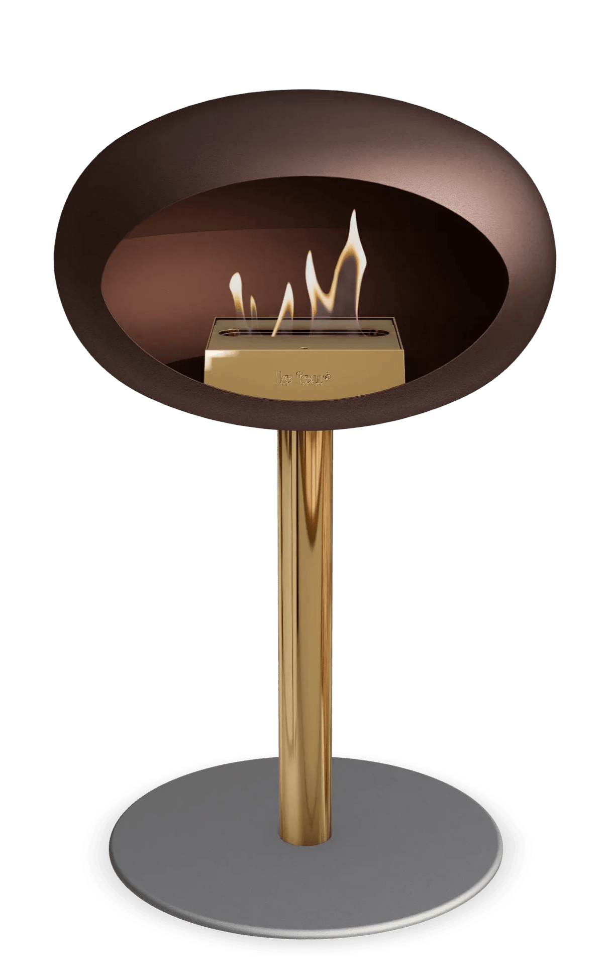 Le Feu - Dome Mocca Ground Steel Low Pole - Fireplace - Grand Alfresco