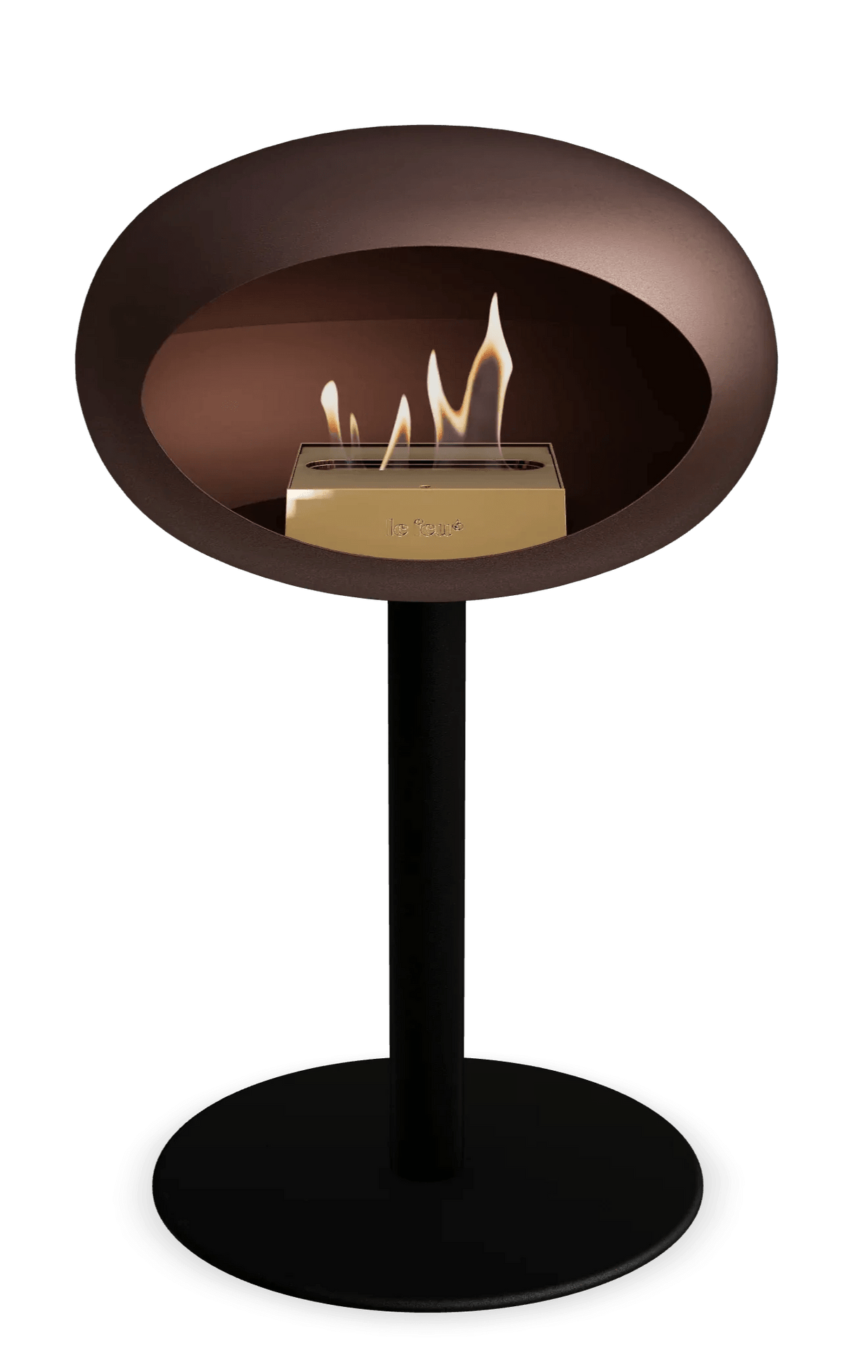 Le Feu - Dome Mocca Ground Steel Low Pole - Fireplace - Grand Alfresco