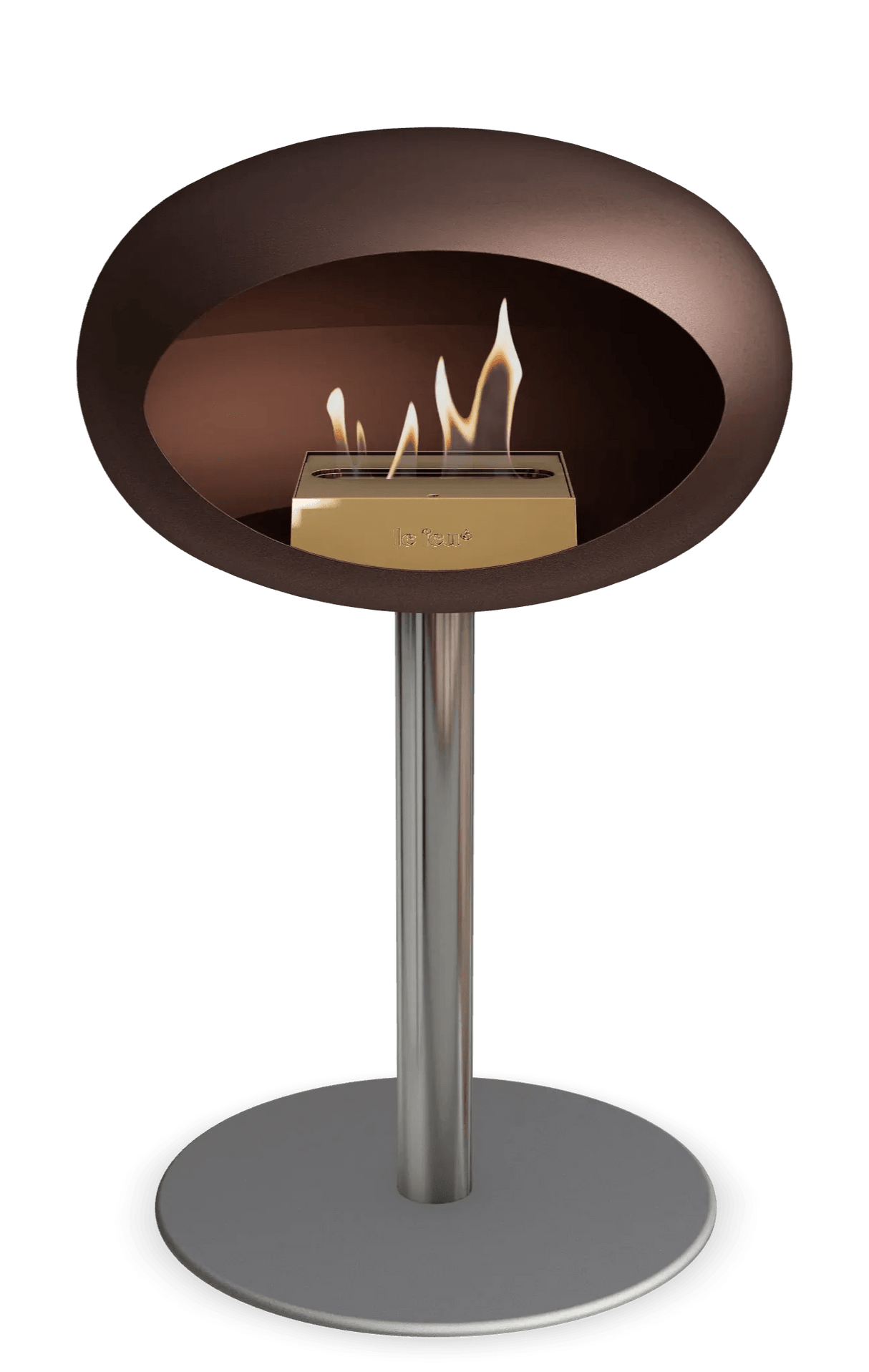 Le Feu - Dome Mocca Ground Steel Low Pole - Fireplace - Grand Alfresco