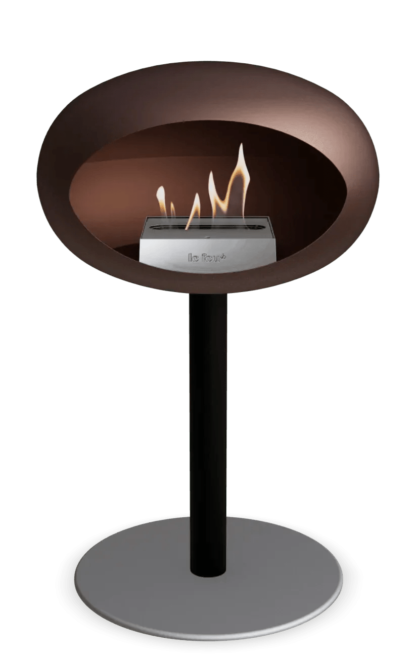 Le Feu - Dome Mocca Ground Steel Low Pole - Fireplace - Grand Alfresco