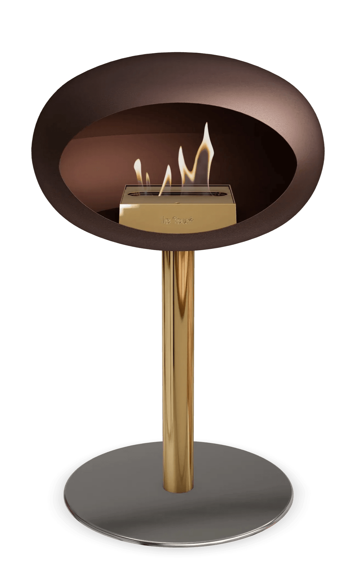 Le Feu - Dome Mocca Ground Steel Low Pole - Fireplace - Grand Alfresco