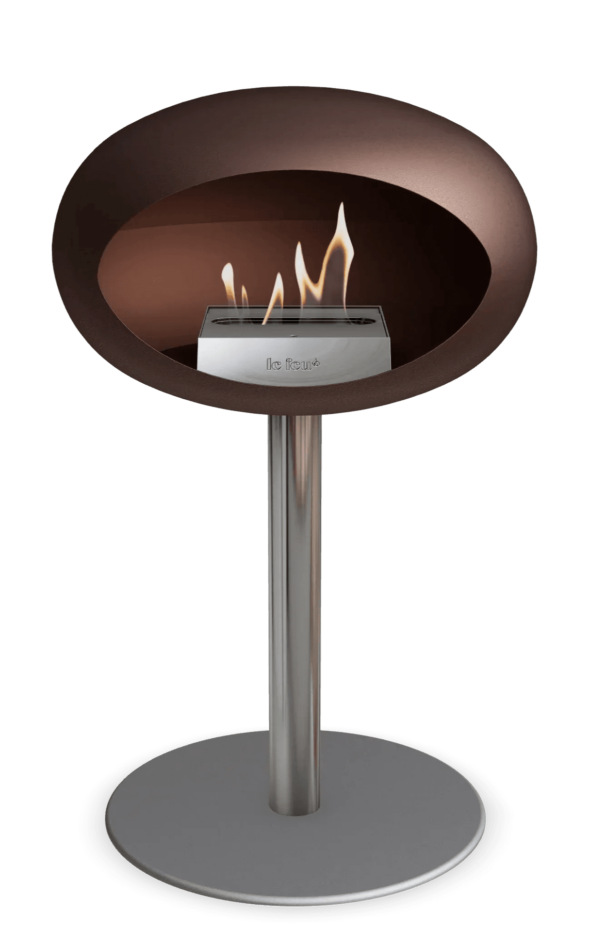 Le Feu - Dome Mocca Ground Steel Low Pole - Fireplace - Grand Alfresco