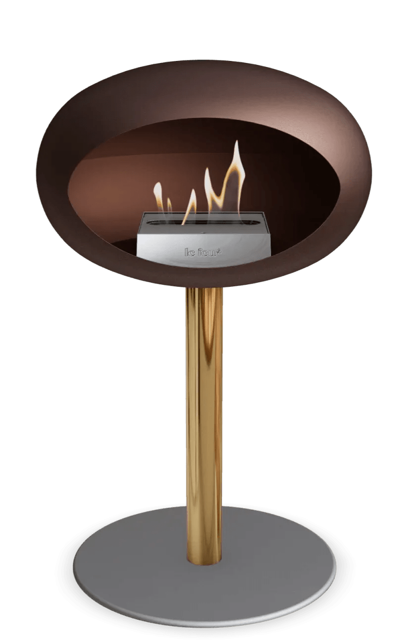 Le Feu - Dome Mocca Ground Steel Low Pole - Fireplace - Grand Alfresco