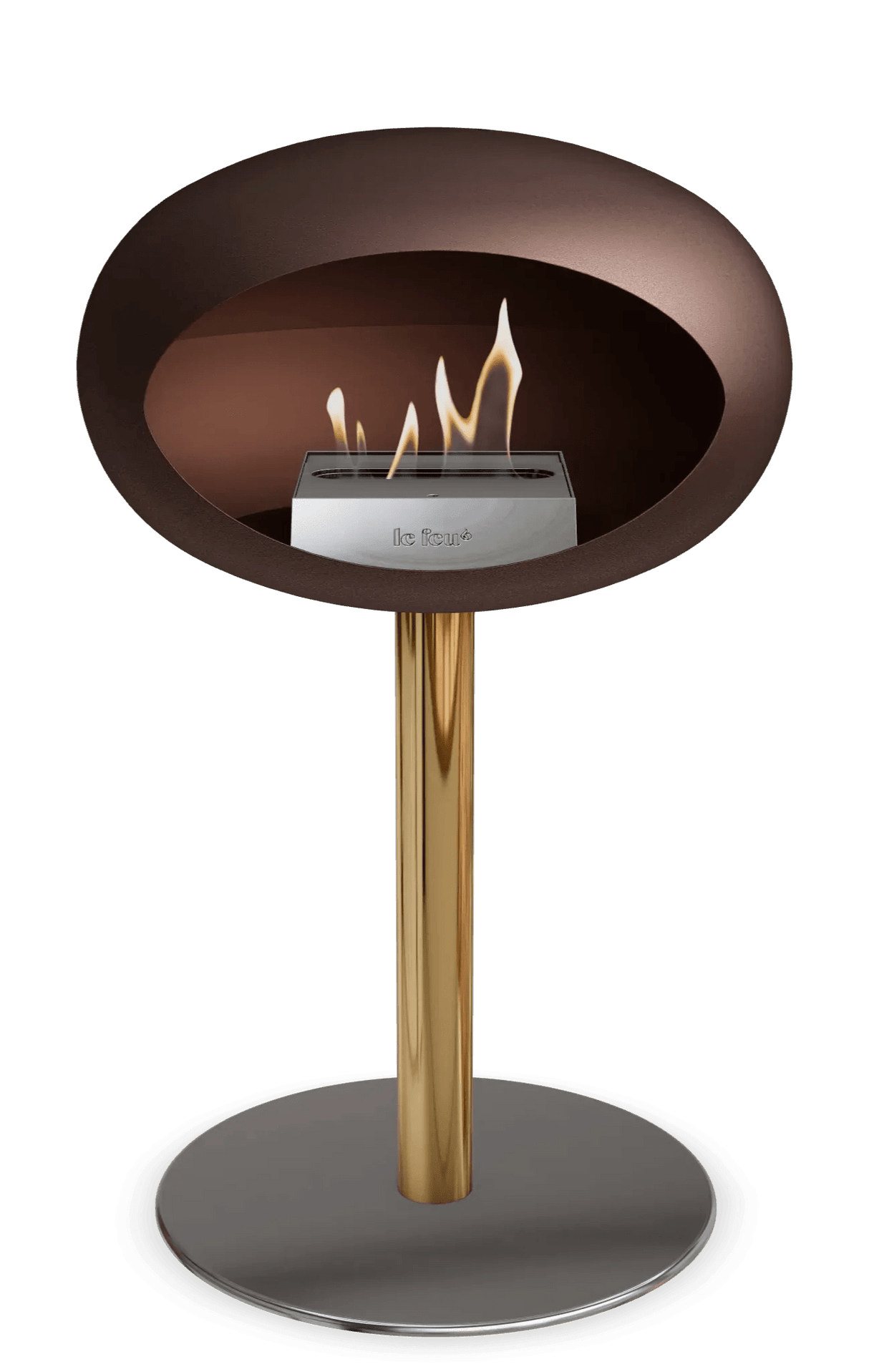 Le Feu - Dome Mocca Ground Steel Low Pole - Fireplace - Grand Alfresco