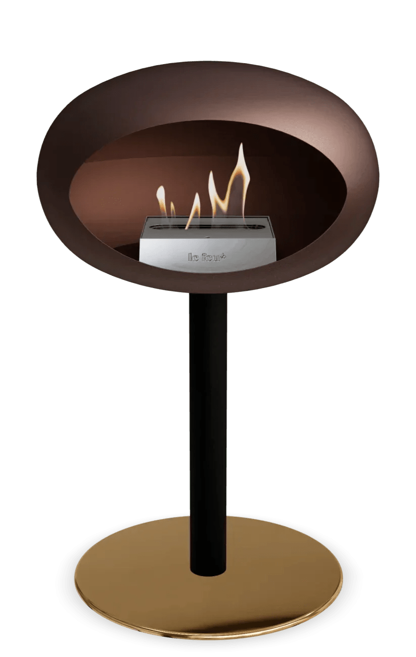 Le Feu - Dome Mocca Ground Steel Low Pole - Fireplace - Grand Alfresco