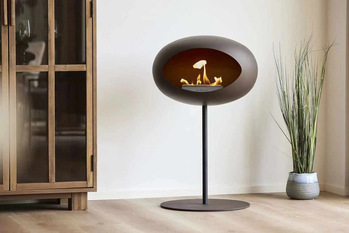 Le Feu - Dome Mocca Ground Steel Low Pole - Fireplace - Grand Alfresco