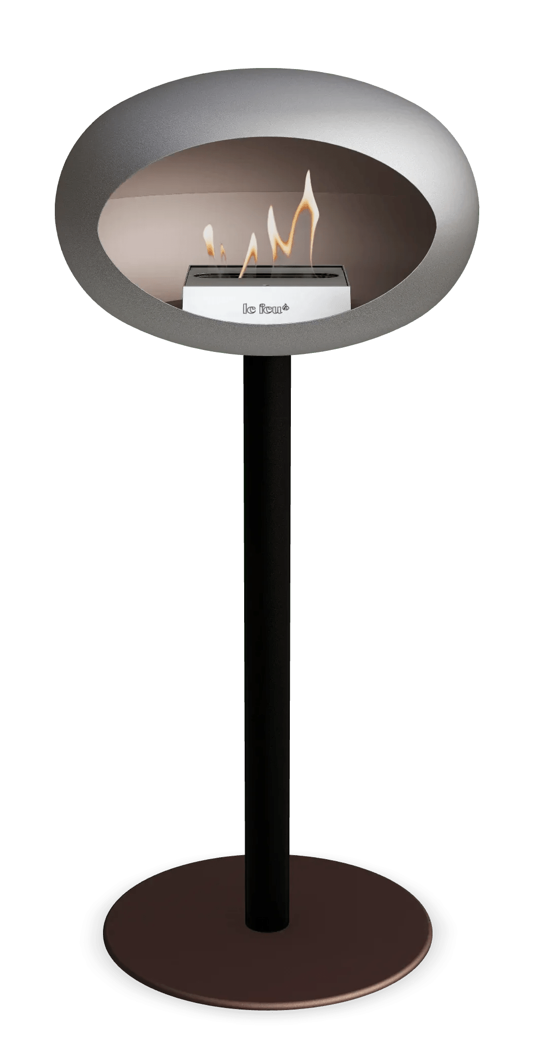 Le Feu - Dome Nickel Ground Steel High Pole - Fireplace - Grand Alfresco