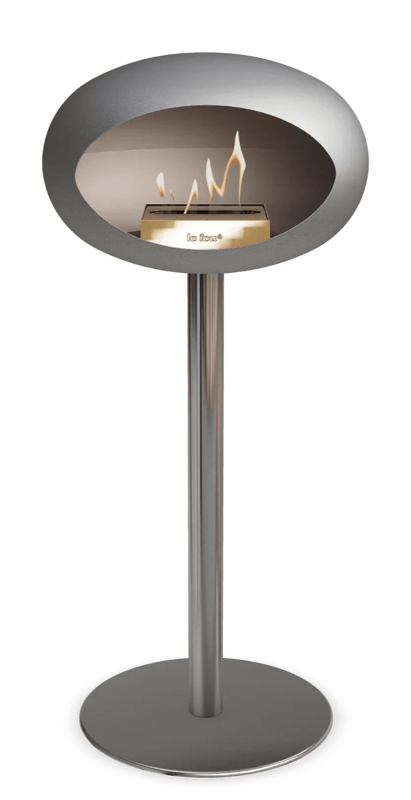 Le Feu - Dome Nickel Ground Steel High Pole - Fireplace - Grand Alfresco