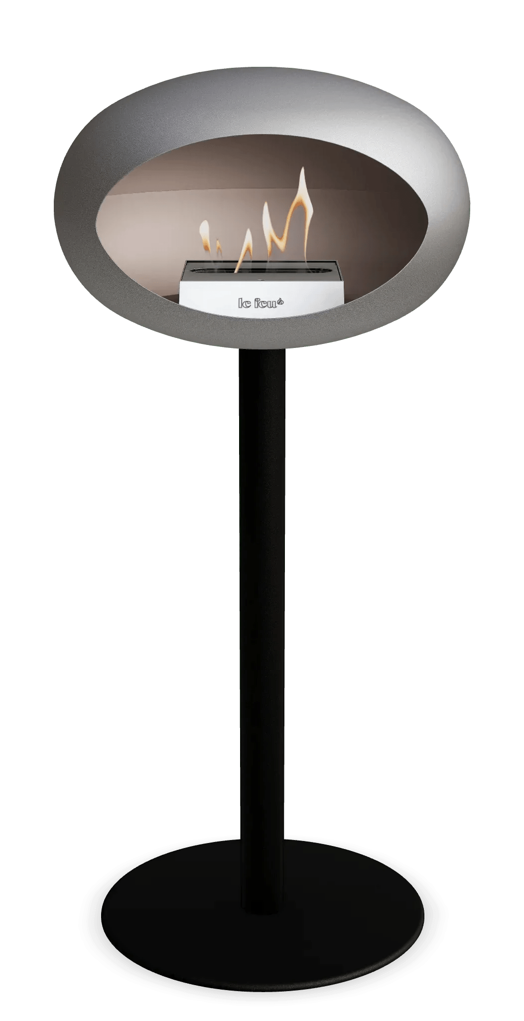 Le Feu - Dome Nickel Ground Steel High Pole - Fireplace - Grand Alfresco