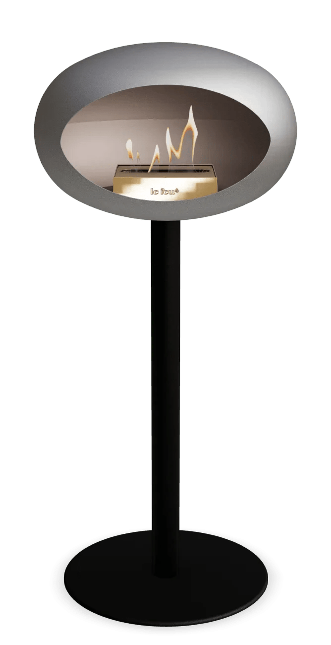 Le Feu - Dome Nickel Ground Steel High Pole - Fireplace - Grand Alfresco