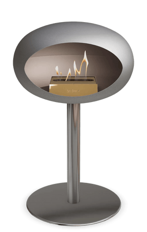 Le Feu - Dome Nickel Ground Steel Low Pole - Fireplace - Grand Alfresco