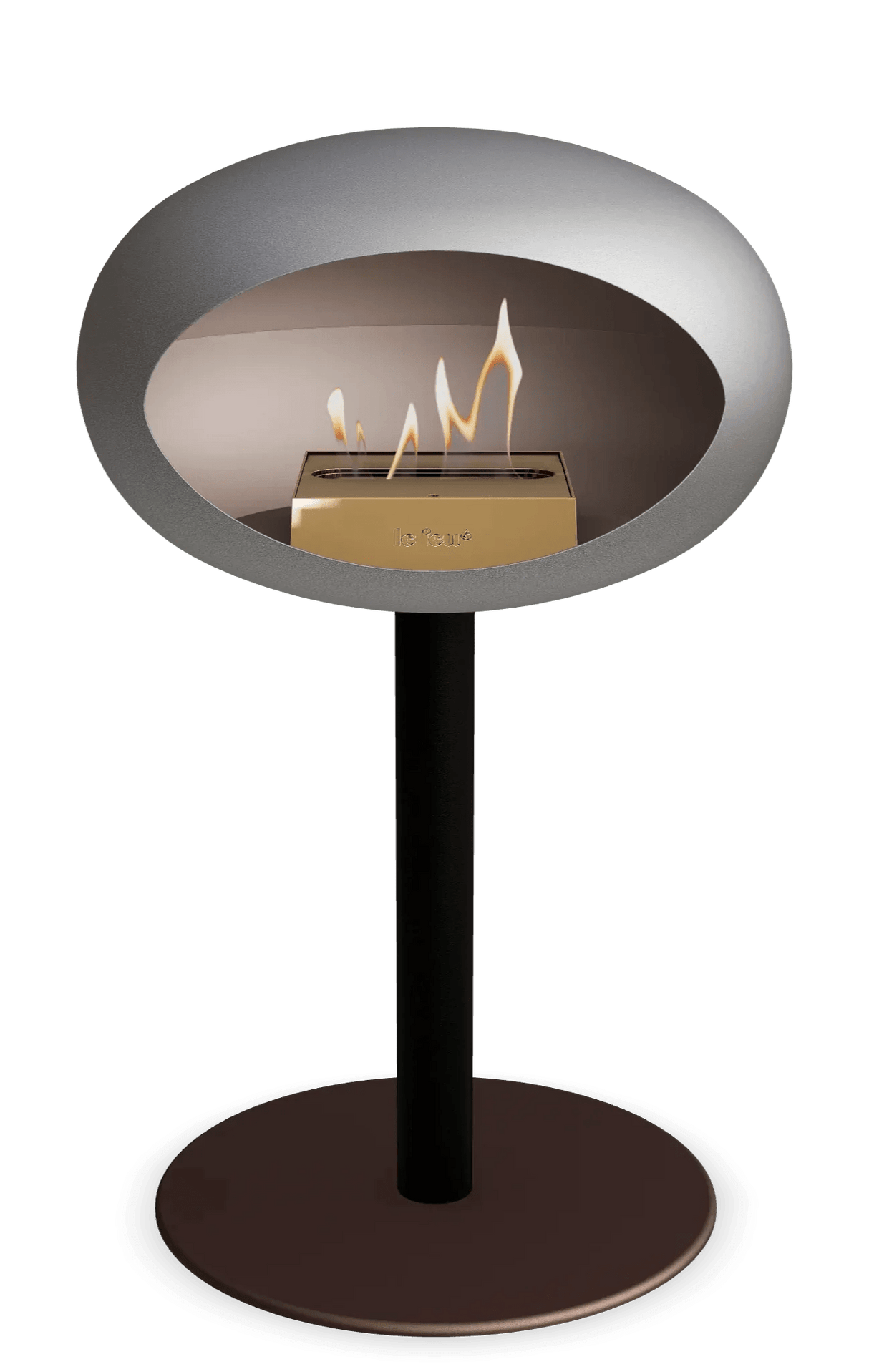 Le Feu - Dome Nickel Ground Steel Low Pole - Fireplace - Grand Alfresco