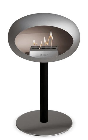 Le Feu - Dome Nickel Ground Steel Low Pole - Fireplace - Grand Alfresco