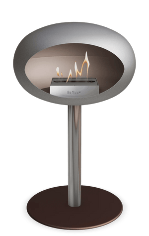 Le Feu - Dome Nickel Ground Steel Low Pole - Fireplace - Grand Alfresco