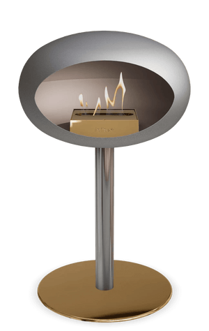 Le Feu - Dome Nickel Ground Steel Low Pole - Fireplace - Grand Alfresco