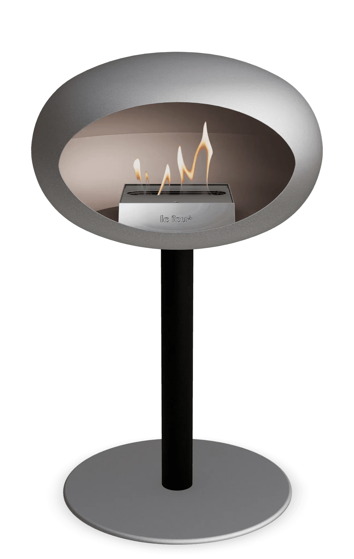 Le Feu - Dome Nickel Ground Steel Low Pole - Fireplace - Grand Alfresco