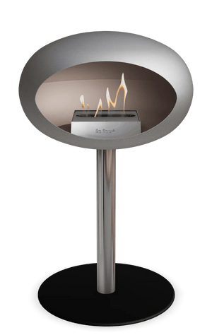 Le Feu - Dome Nickel Ground Steel Low Pole - Fireplace - Grand Alfresco