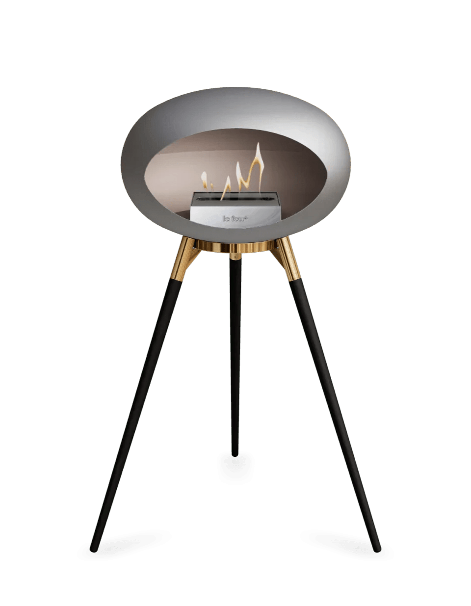 Le Feu - Dome Nickel Ground Wood High - Fireplace - Grand Alfresco