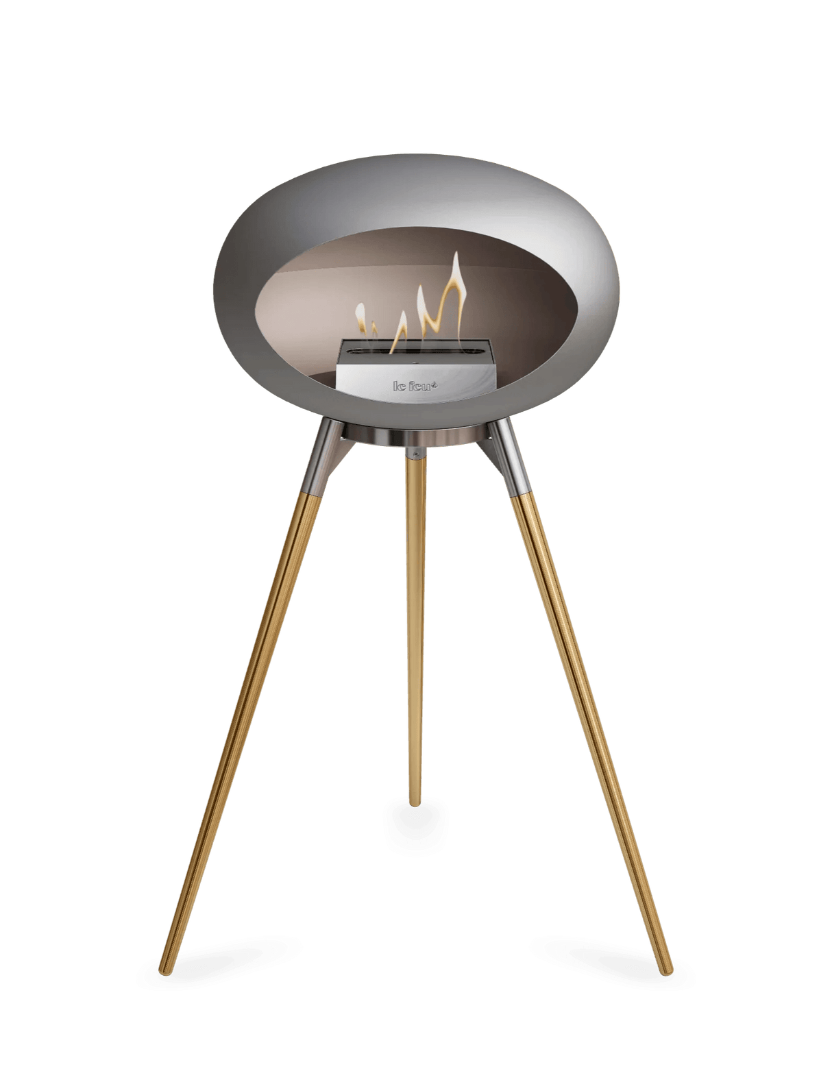 Le Feu - Dome Nickel Ground Wood High - Fireplace - Grand Alfresco