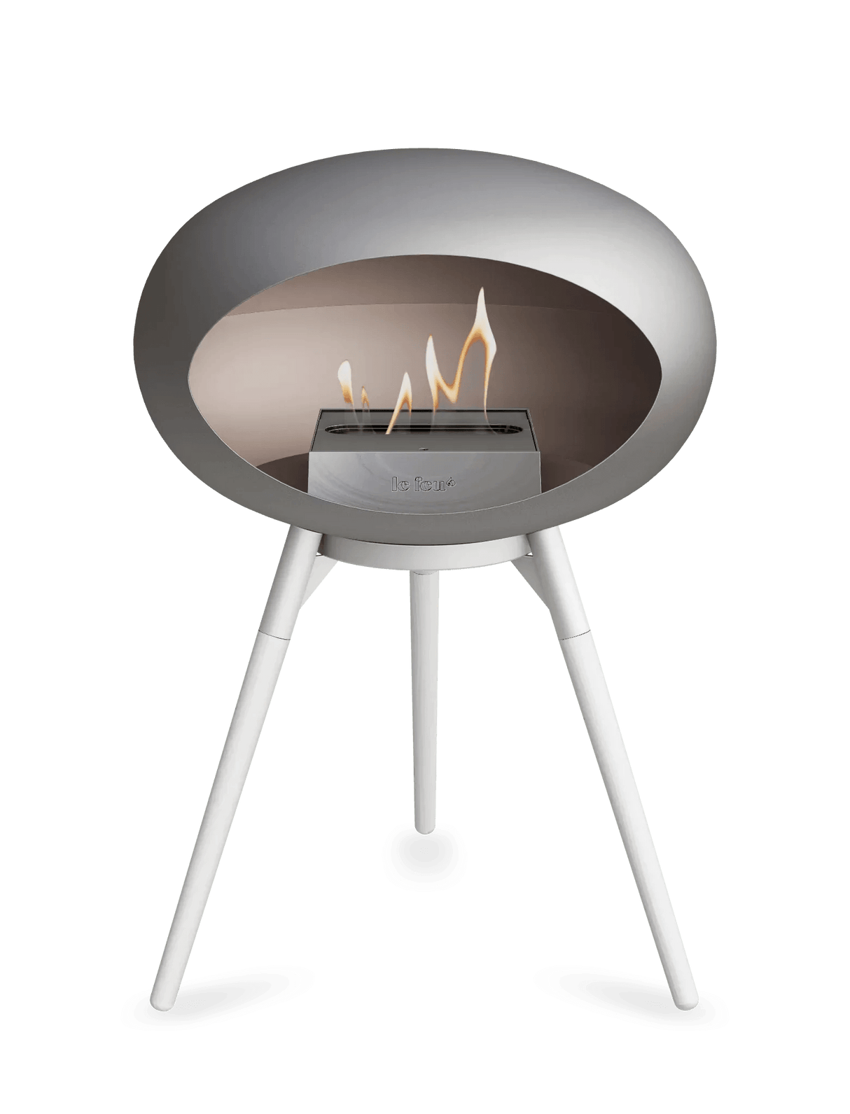 Le Feu - Dome Nickel Ground Wood Low - Fireplace - Grand Alfresco