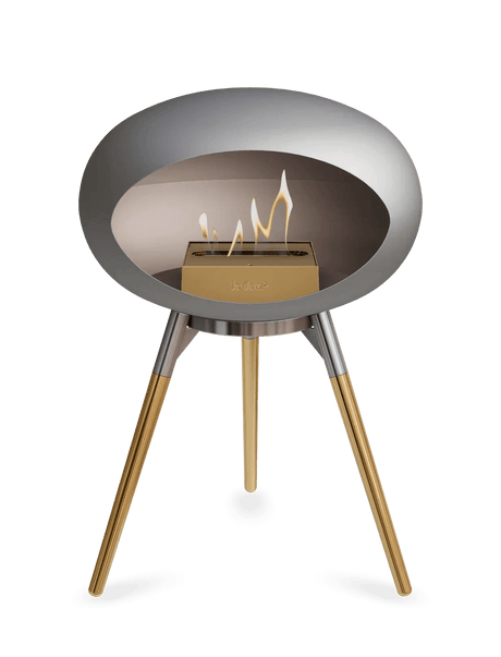 Le Feu - Dome Nickel Ground Wood Low - Fireplace - Grand Alfresco