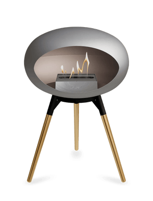 Le Feu - Dome Nickel Ground Wood Low - Fireplace - Grand Alfresco