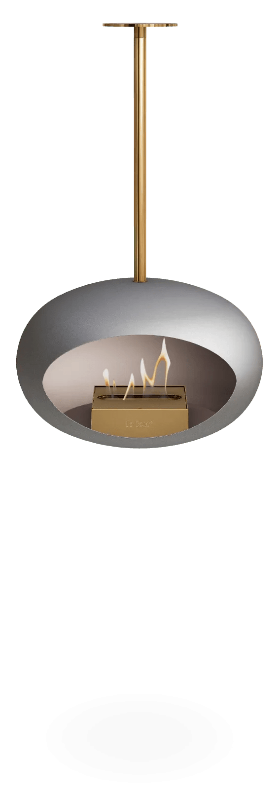 Le Feu - Dome Nickel Sky Indoor/Outdoor - Fireplace - Grand Alfresco