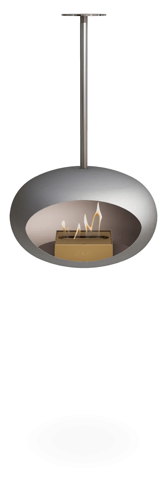 Le Feu - Dome Nickel Sky Indoor/Outdoor - Fireplace - Grand Alfresco