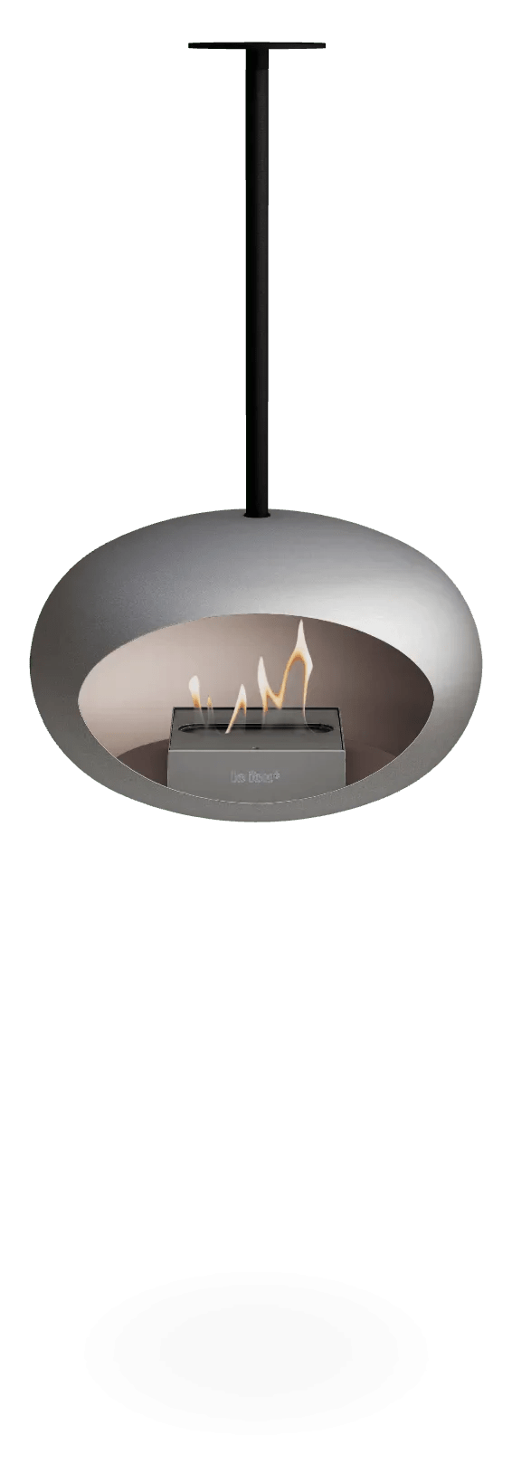 Le Feu - Dome Nickel Sky Indoor/Outdoor - Fireplace - Grand Alfresco