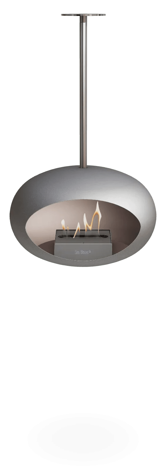 Le Feu - Dome Nickel Sky Indoor/Outdoor - Fireplace - Grand Alfresco