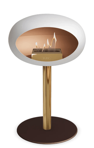 Le Feu - Dome White Ground Steel Low Pole - Fireplace - Grand Alfresco