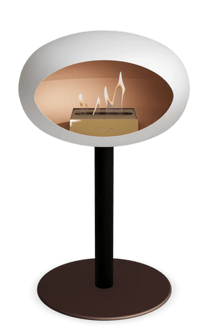 Le Feu - Dome White Ground Steel Low Pole - Fireplace - Grand Alfresco