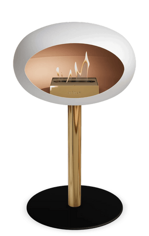 Le Feu - Dome White Ground Steel Low Pole - Fireplace - Grand Alfresco