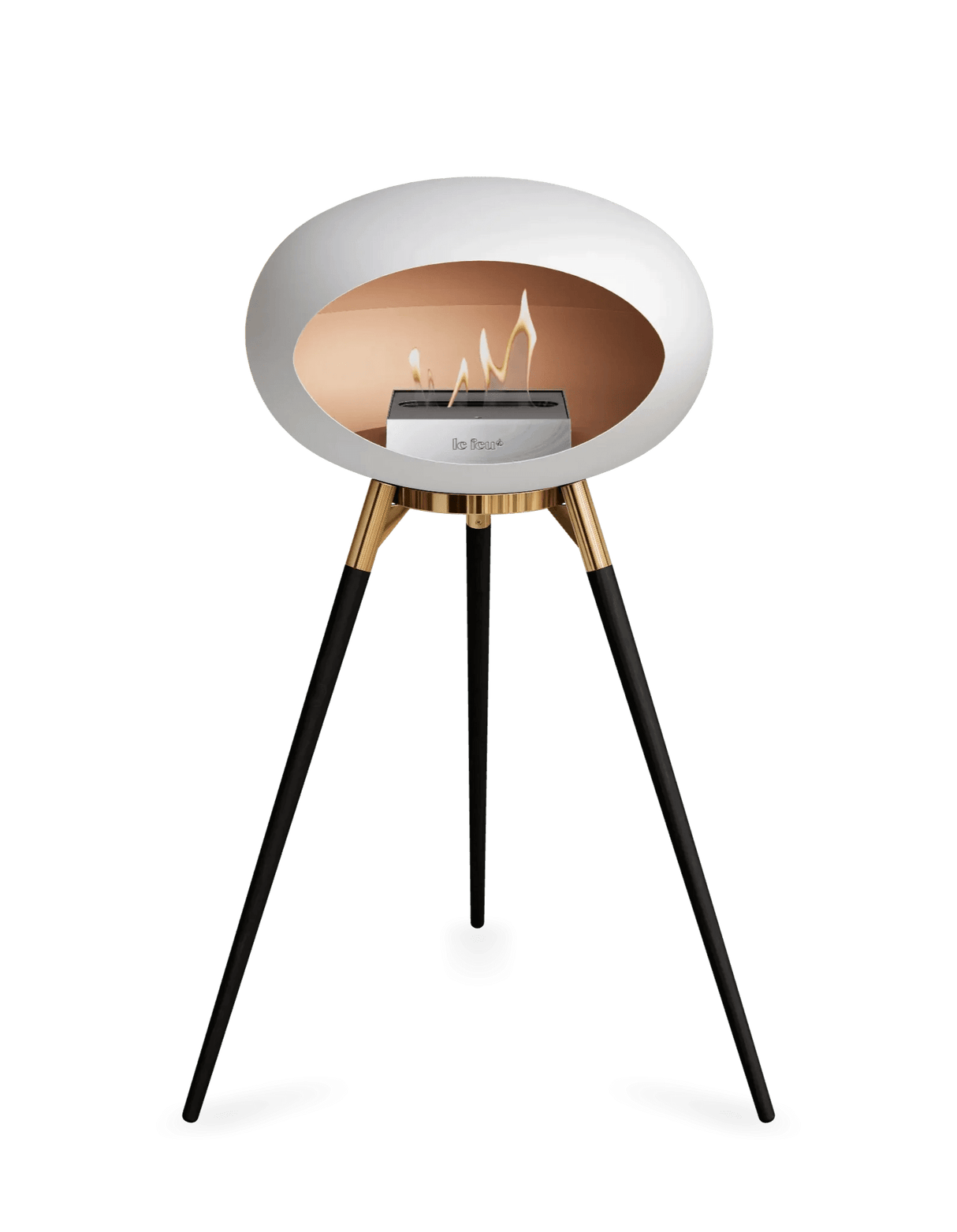 Le Feu - Dome White Ground Wood High - Fireplace - Grand Alfresco