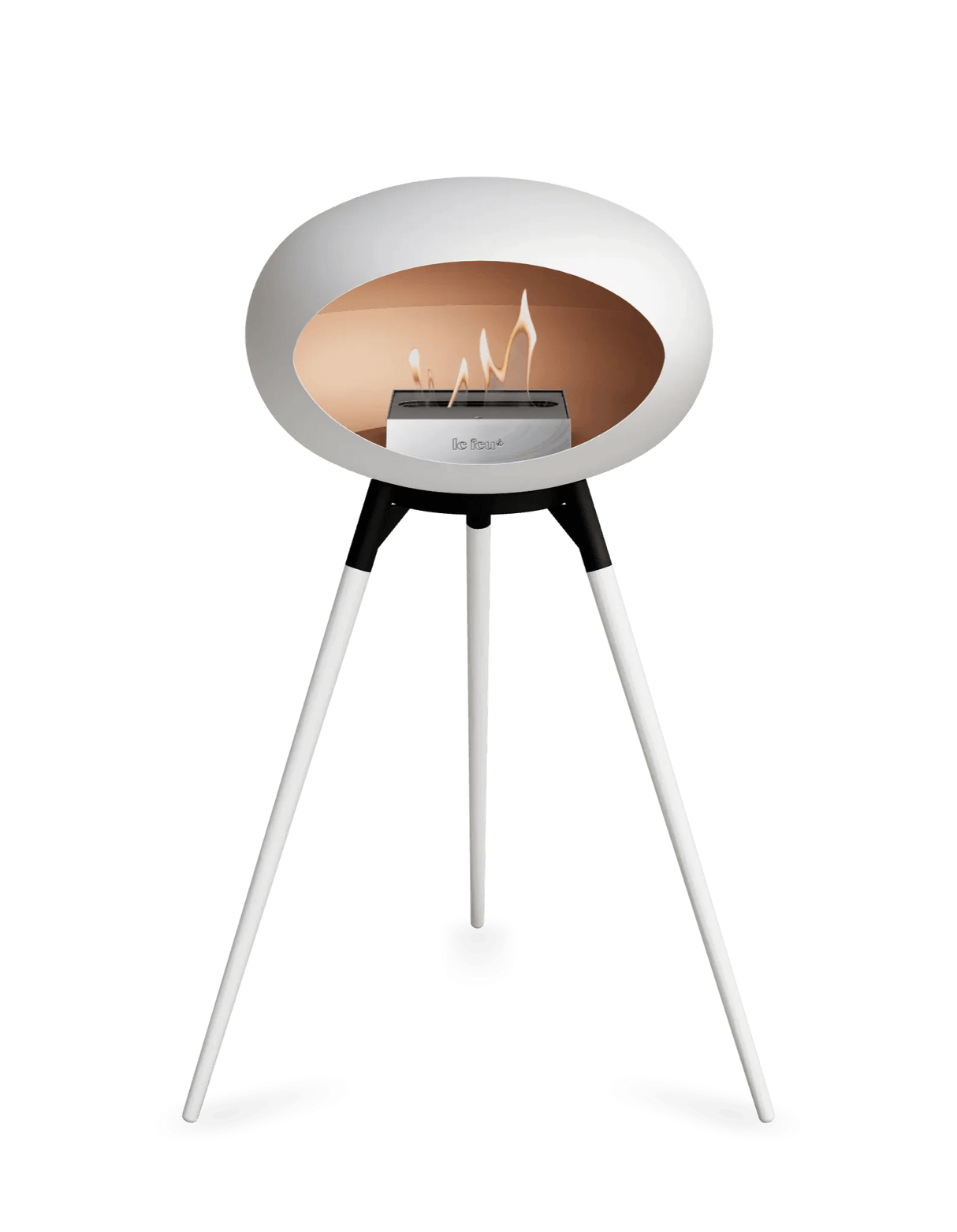 Le Feu - Dome White Ground Wood High - Fireplace - Grand Alfresco