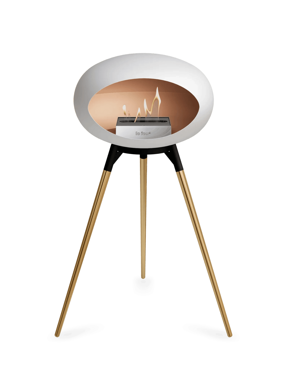 Le Feu - Dome White Ground Wood High - Fireplace - Grand Alfresco