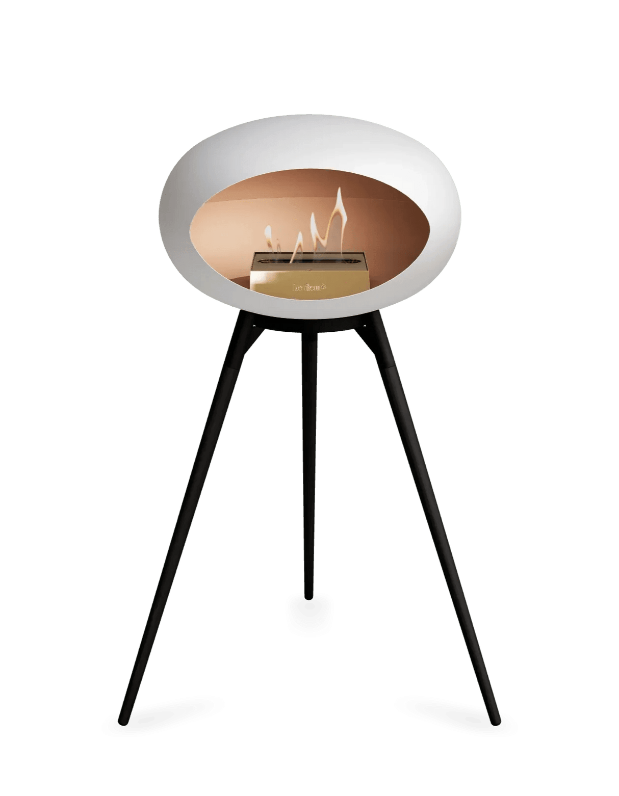 Le Feu - Dome White Ground Wood High - Fireplace - Grand Alfresco