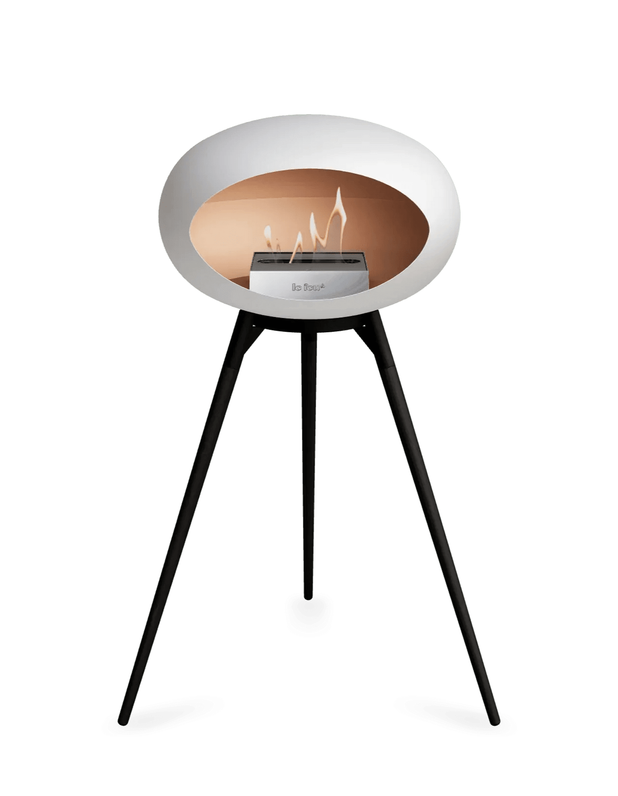 Le Feu - Dome White Ground Wood High - Fireplace - Grand Alfresco