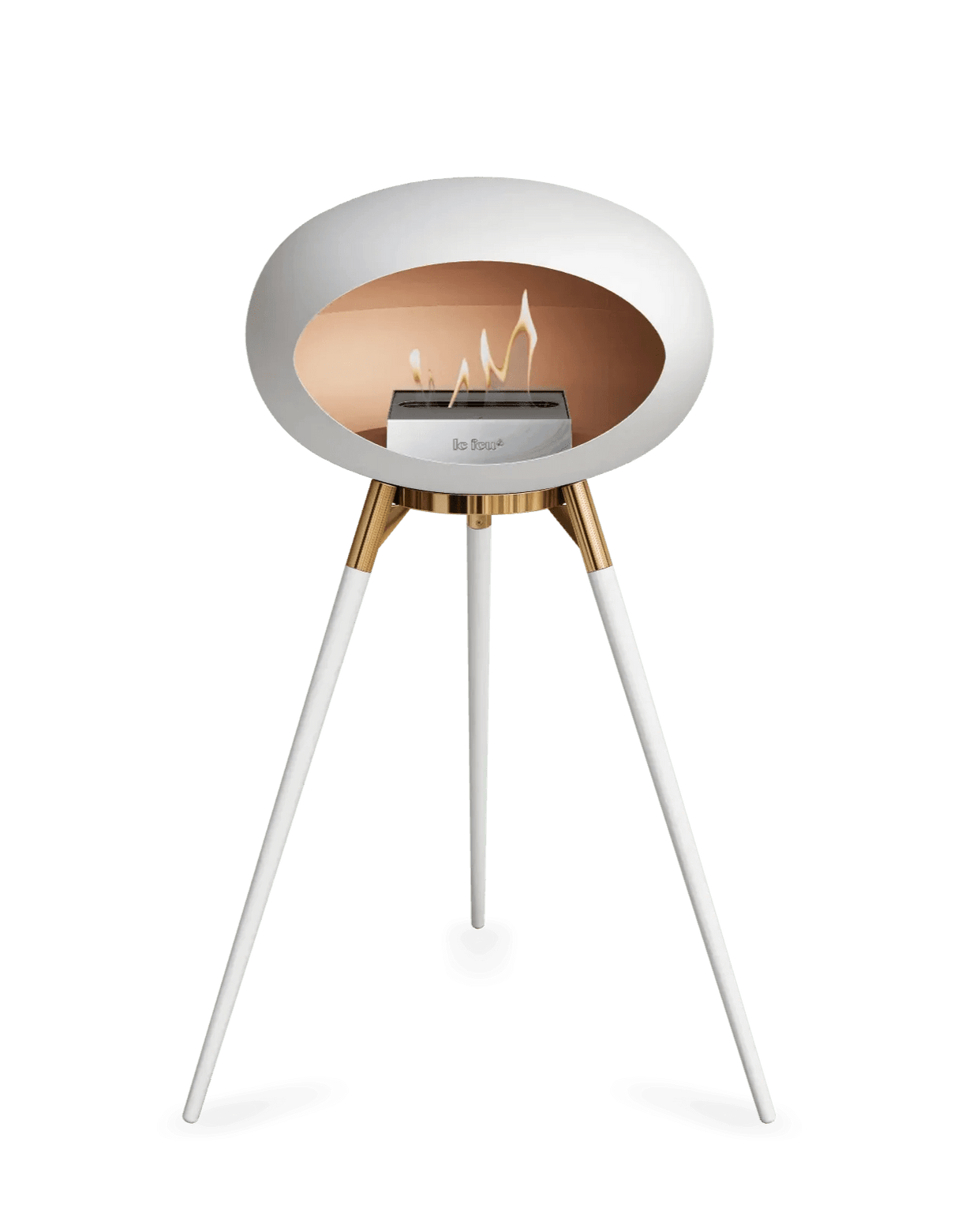 Le Feu - Dome White Ground Wood High - Fireplace - Grand Alfresco