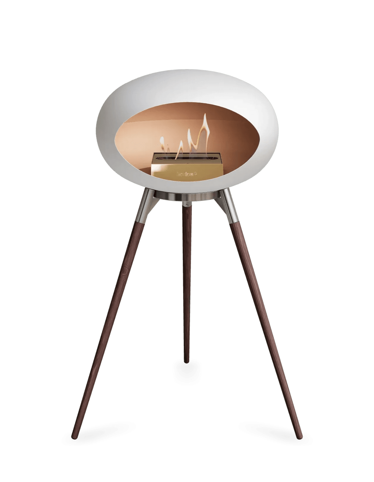 Le Feu - Dome White Ground Wood High - Fireplace - Grand Alfresco