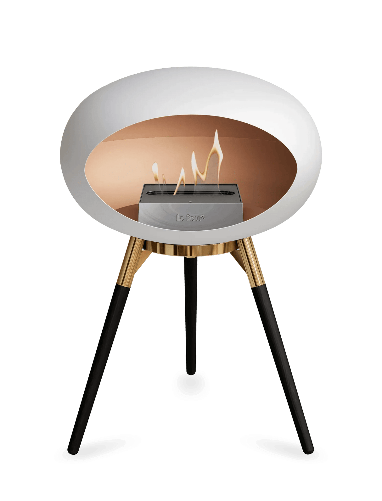 Le Feu - Dome White Ground Wood Low - Fireplace - Grand Alfresco