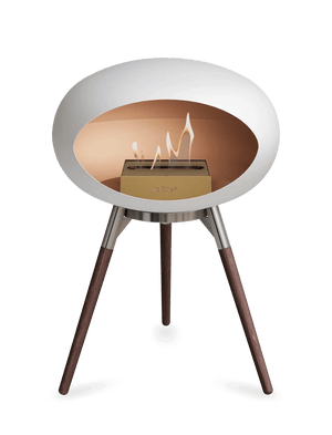 Le Feu - Dome White Ground Wood Low - Fireplace - Grand Alfresco