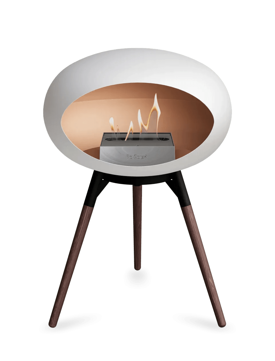 Le Feu - Dome White Ground Wood Low - Fireplace - Grand Alfresco