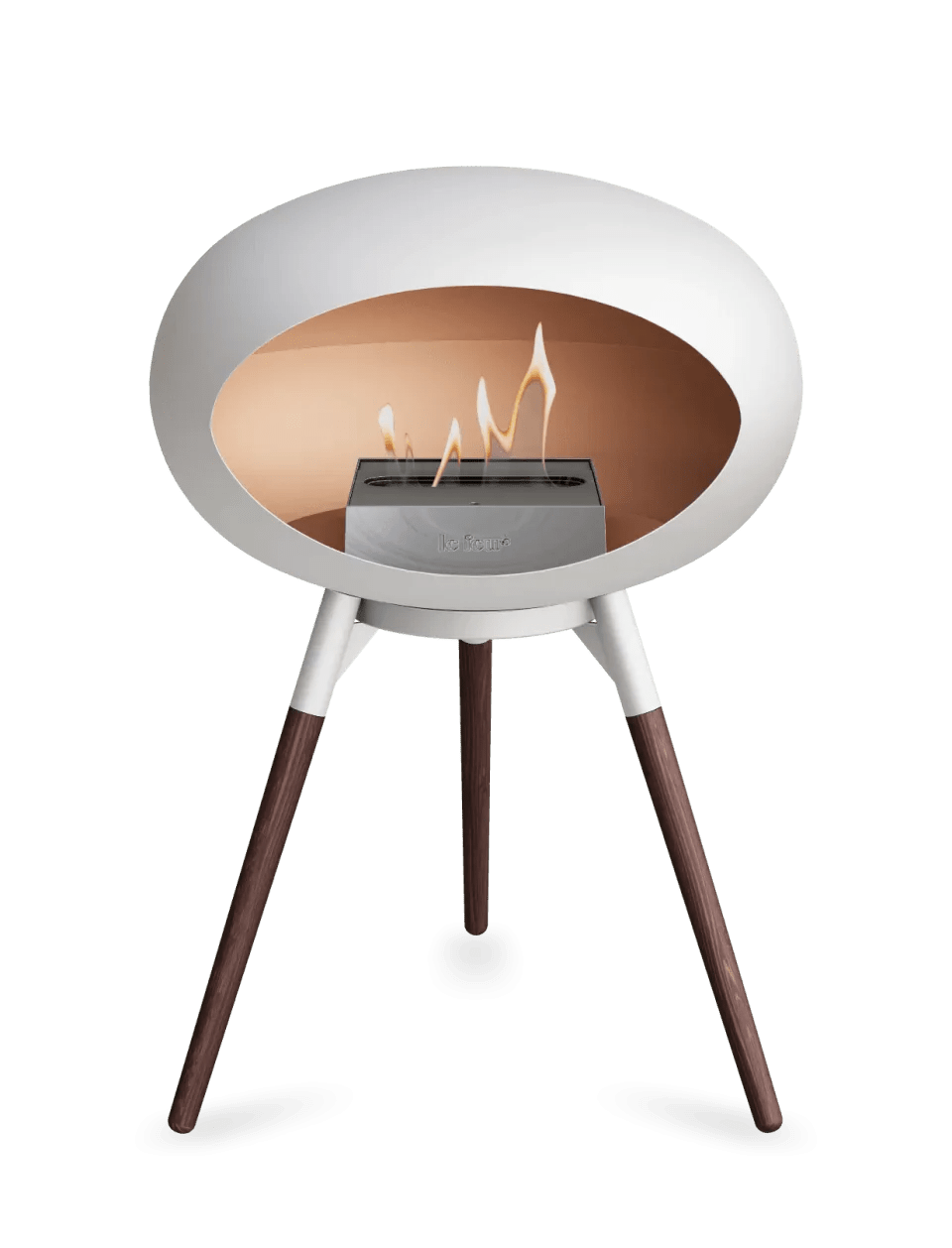 Le Feu - Dome White Ground Wood Low - Fireplace - Grand Alfresco