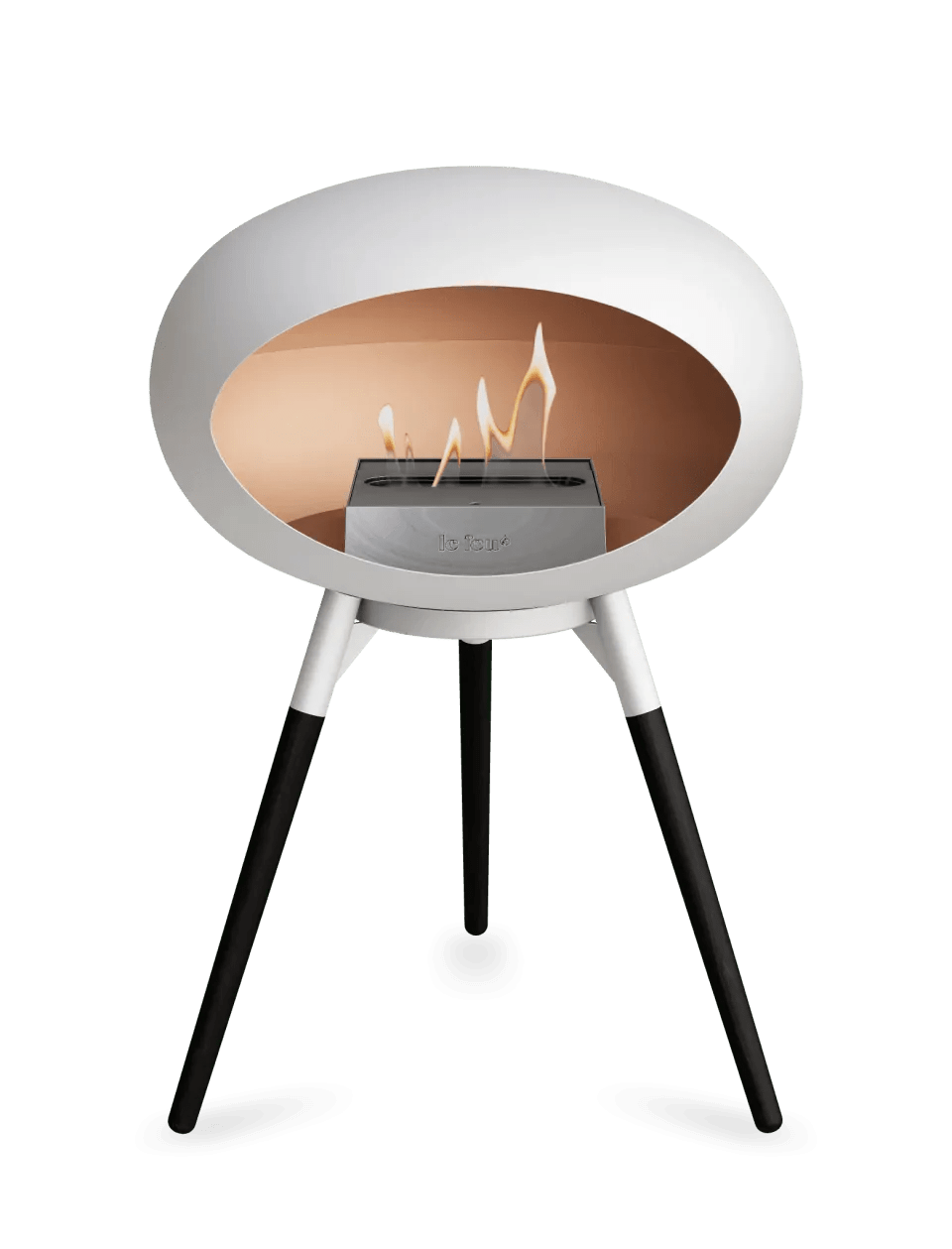 Le Feu - Dome White Ground Wood Low - Fireplace - Grand Alfresco