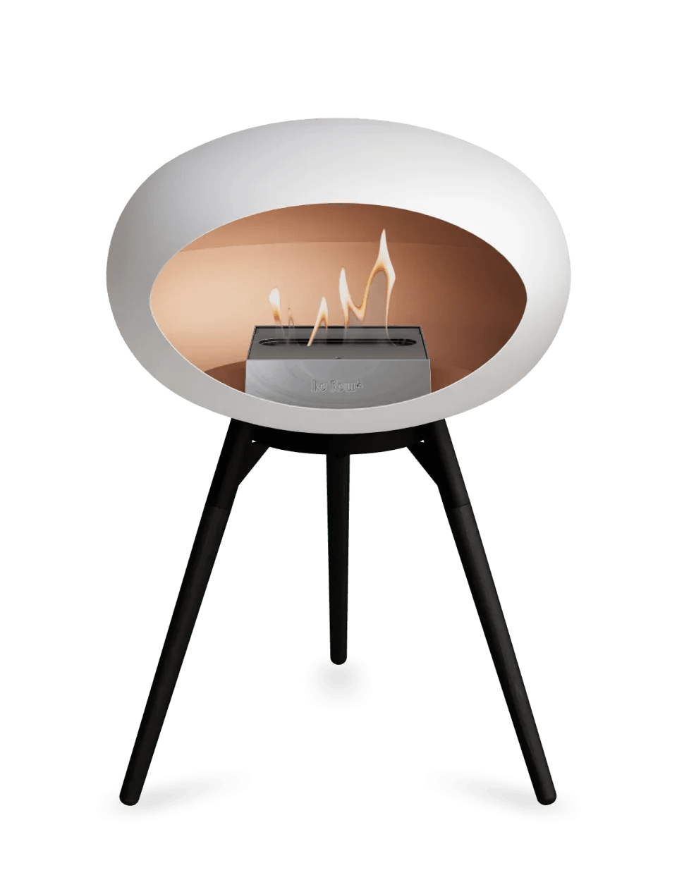 Le Feu - Dome White Ground Wood Low - Fireplace - Grand Alfresco