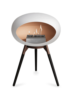 Le Feu - Dome White Ground Wood Low - Fireplace - Grand Alfresco