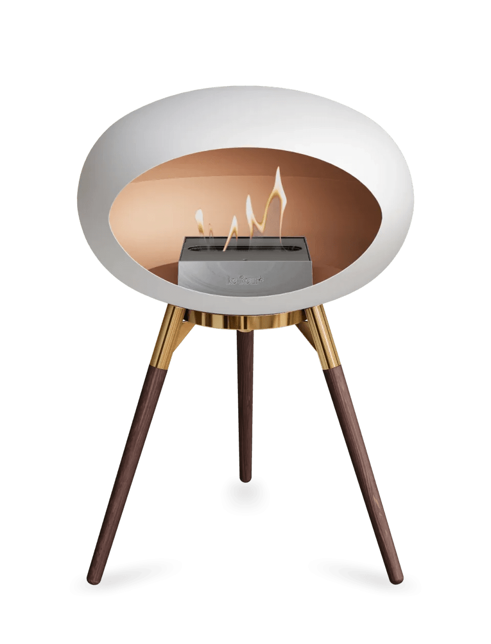 Le Feu - Dome White Ground Wood Low - Fireplace - Grand Alfresco